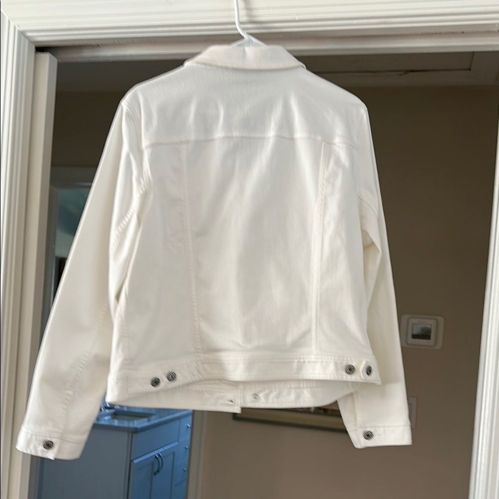 Talbots White Jean Jacket - Picture 2 of 5